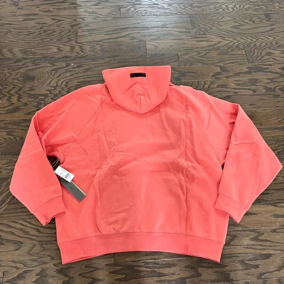 Fear of God Essentials Hoodie Pullover Coral XL NEW NWT Authentic - Picture 6 of 8